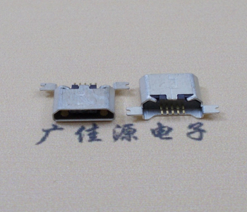 河池MK USB B Type 沉板0.9母座后两脚SMT口不卷边