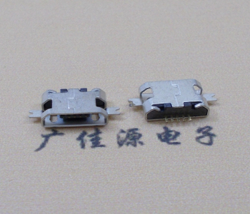 河池MICRO USB B型口 两脚SMT沉板0.7/1.0/1.6直边
