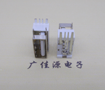 河池USB侧立式短体10.0尺寸 侧插加宽脚5A大电流插座