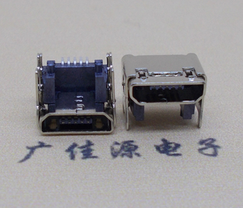 河池MICRO USB 5P母座 SMT垫高 L=4.15双壳
