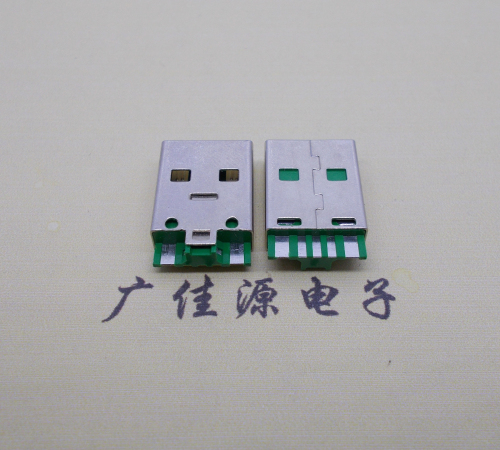 河池usb5a公头.5p焊线带ic.大电流oppo闪充