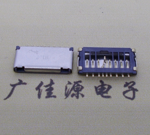 河池 TF短体卡座 卡槽1.5侧PIN针micro检测卡座厂家直销