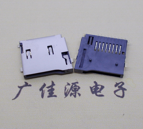 河池TF PUSH 外焊(全金)8pin带弹卡座