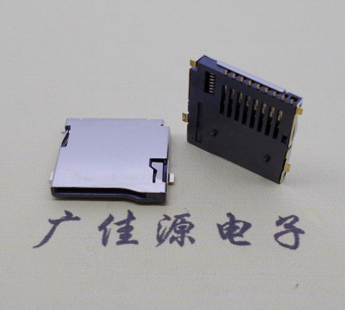 河池TF PUSH 外焊(全金)9pin带弹卡座