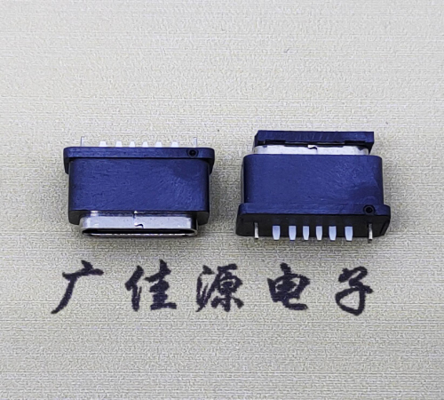 河池 Type C6P防水型接口. Type C6P防水型母座. Type C6P防水连接器