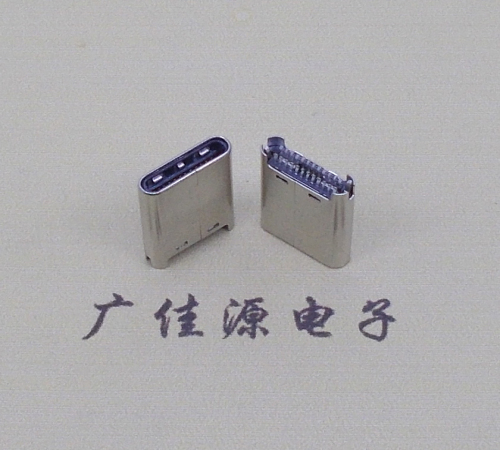 河池TYPE-C公头24P夹0.7mm厚度PCB板 外壳铆压和拉伸两种款式 可高数据传输和快速充电音频等功能