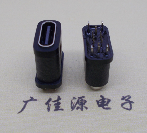 河池type-c16pin防水母座,防水等级IPX7高度系列6.8/7.30/7.60/8.20/10.0/10.5/15.0